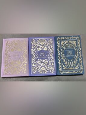 Grandma's, Mom's & Dad's Story Hardcover Journals - Lavender, Purple, Navy